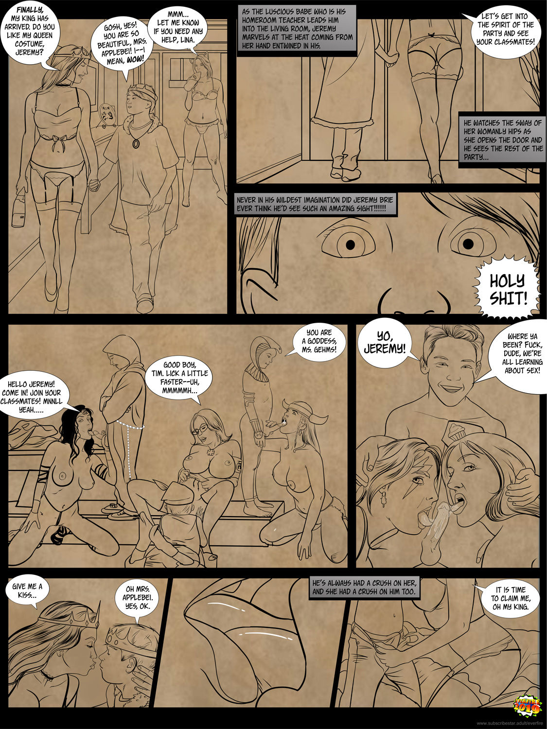 Halloween Sex Party page 3 full