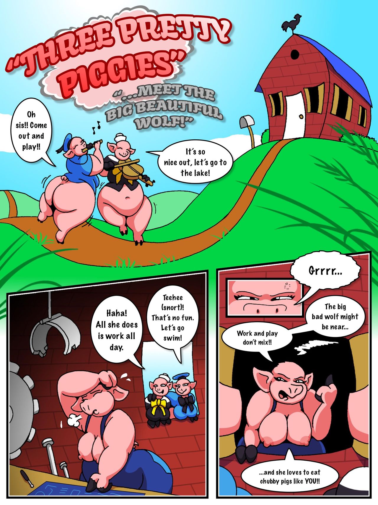 Three Pretty Piggies page 2 full