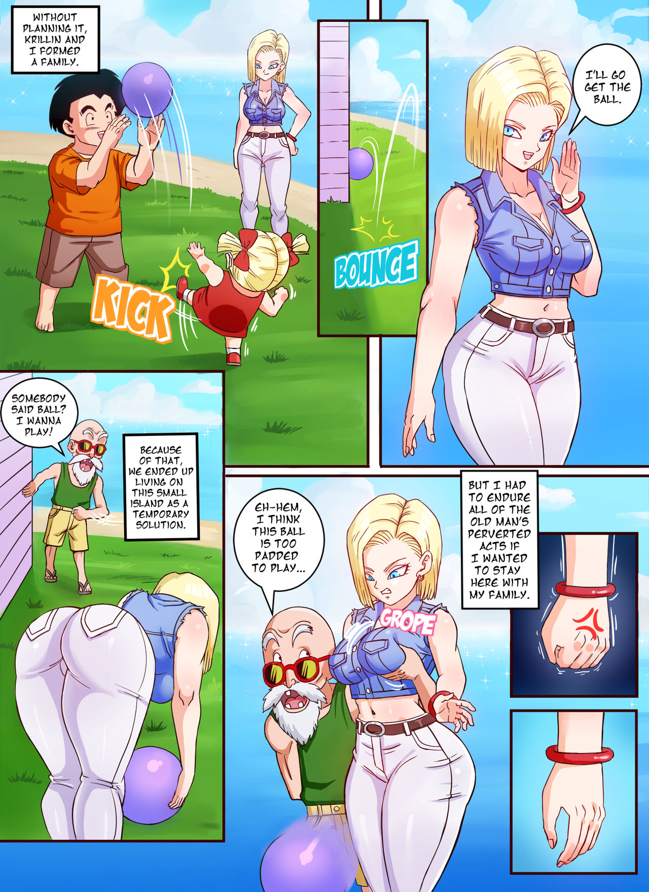 Android 18 &amp; Master Roshi page 2 full