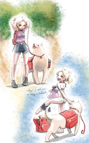 Girl &amp; Her Dog cover