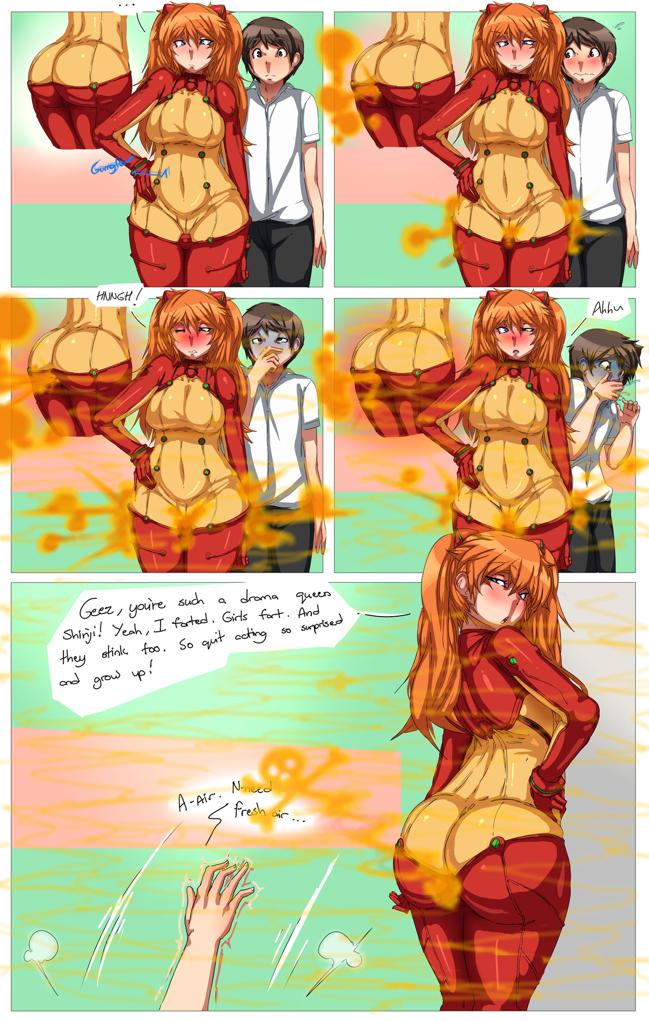 Rei Bombing The Toilet page 1 full