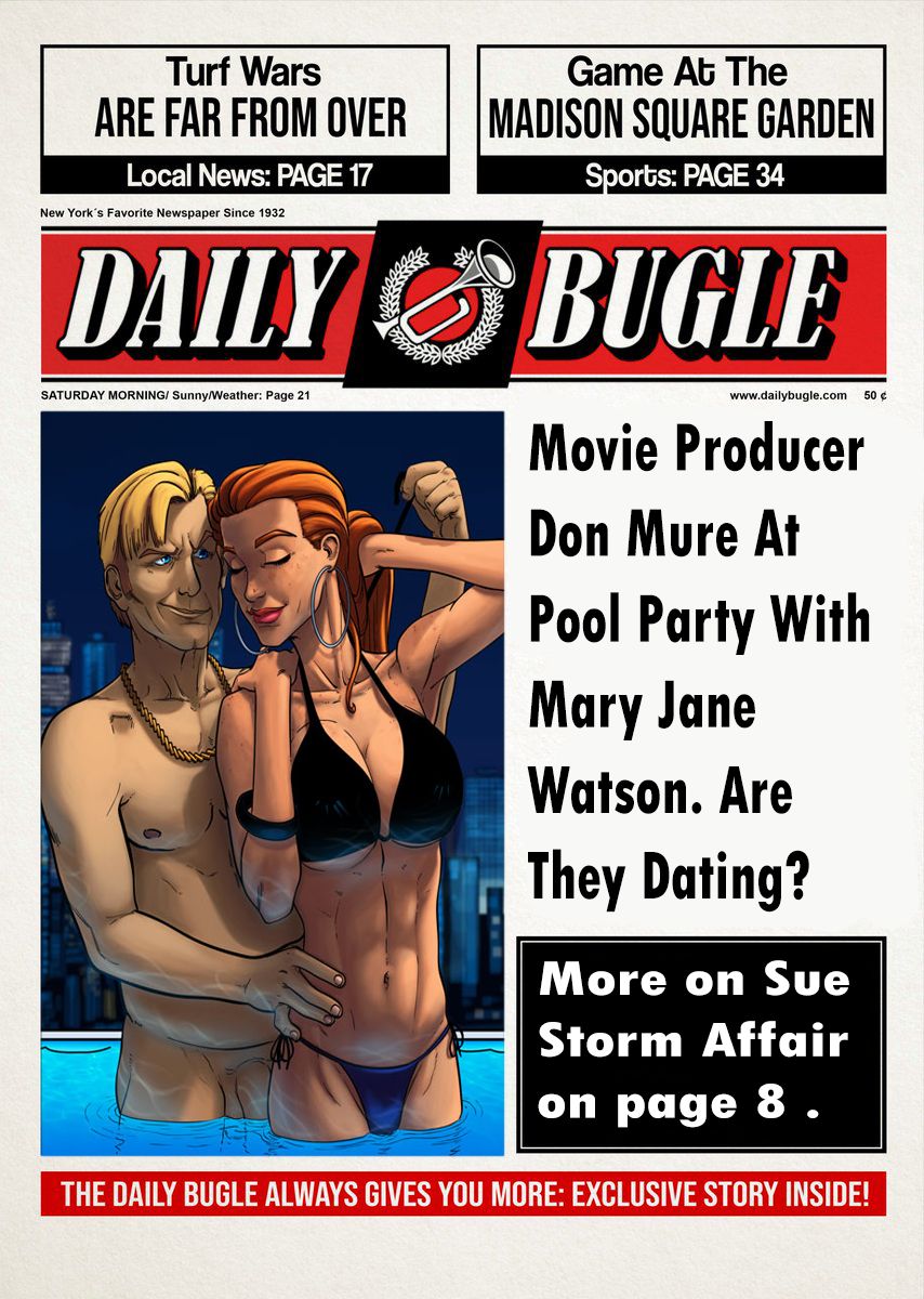 Marvel/DC Comics Newspapers page 1 full