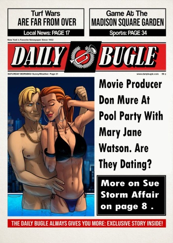Marvel/DC Comics Newspapers cover
