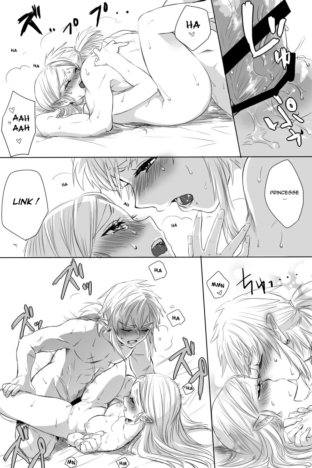 BreaWi no LinZel ga Hitasura Ichaicha Shite Sukebe na Koto Suru Manga | Un manga BotW où Link et Zelda flirt et font des choses obscènes page 10 full