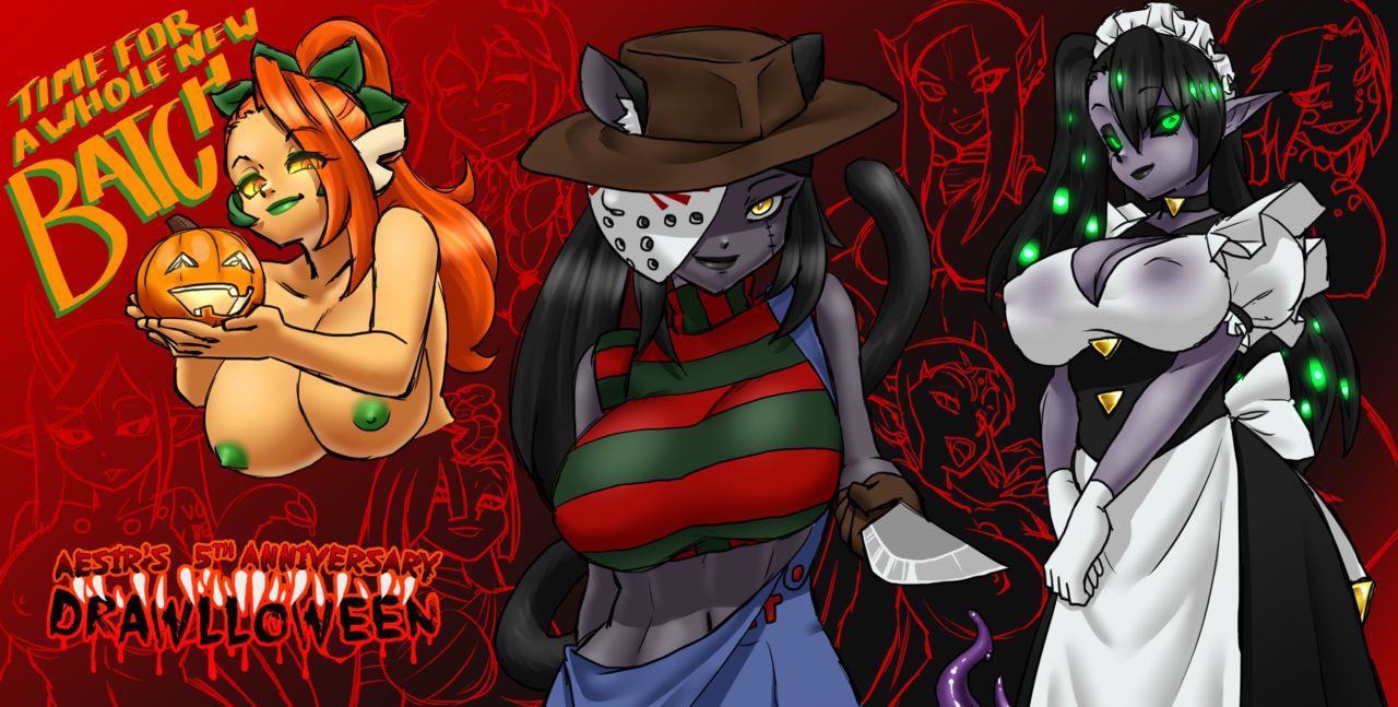 Drawlloween 2019 page 1 full