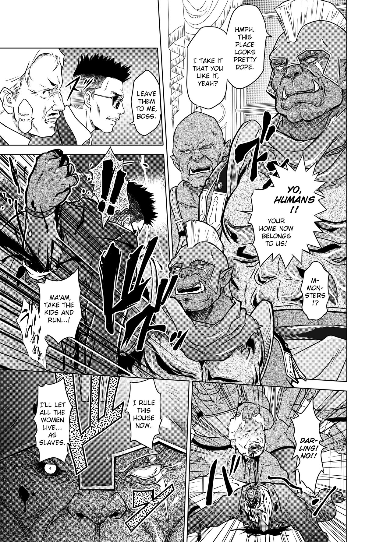 Dominate Orc ~Kachiku Ika to Sareta Mijime na Ningenzoku~ | Dominate Orc ~Humanity is Pitiful and Worth Less than Cattle~ page 3 full