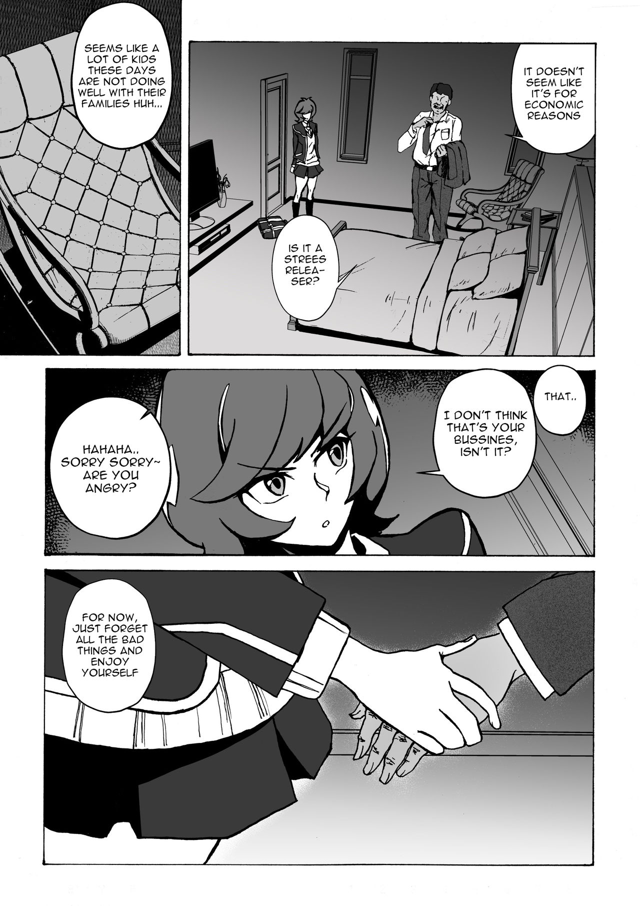 Compensated Dating JK and Impregnator Oji-san page 4 full