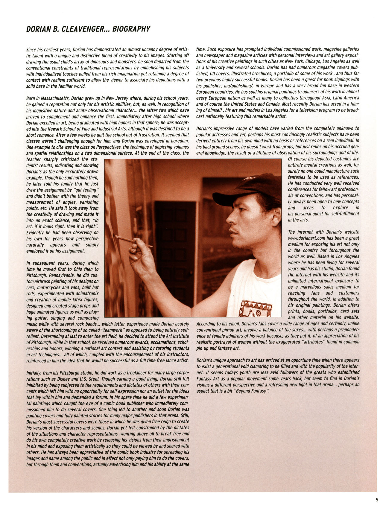 Art Fantastix #15 - The Latest Works &amp; Visions of Dorian Cleavenger page 7 full