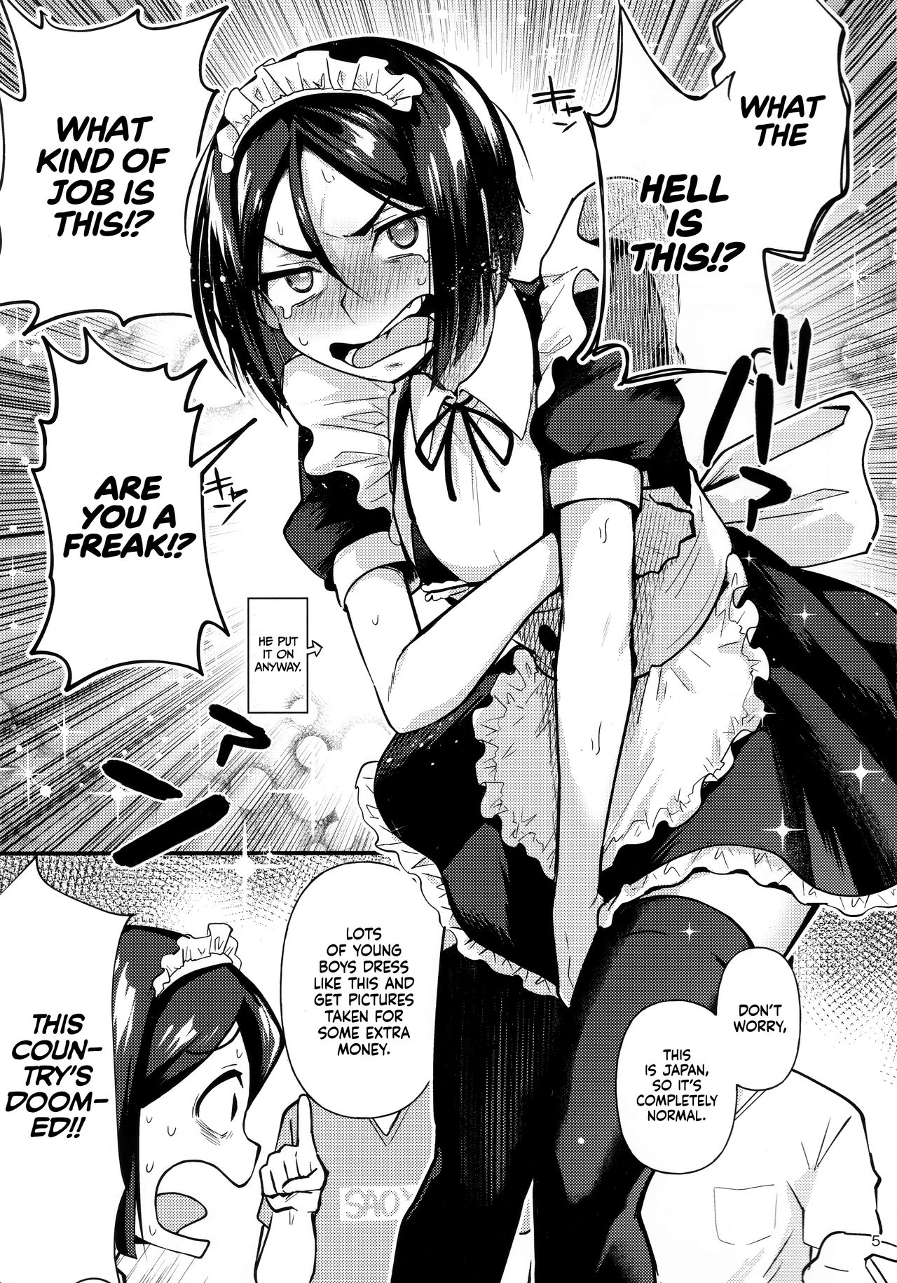 Nonke Nano ni Josou Maid de AV Debut | Even Though He's Straight, He's Making His Porn Debut As A Crossdressing Maid   =TLL + mrwayne= page 4 full