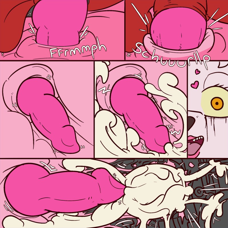Foxy &amp; Mangle Belly Cum Inflation page 7 full