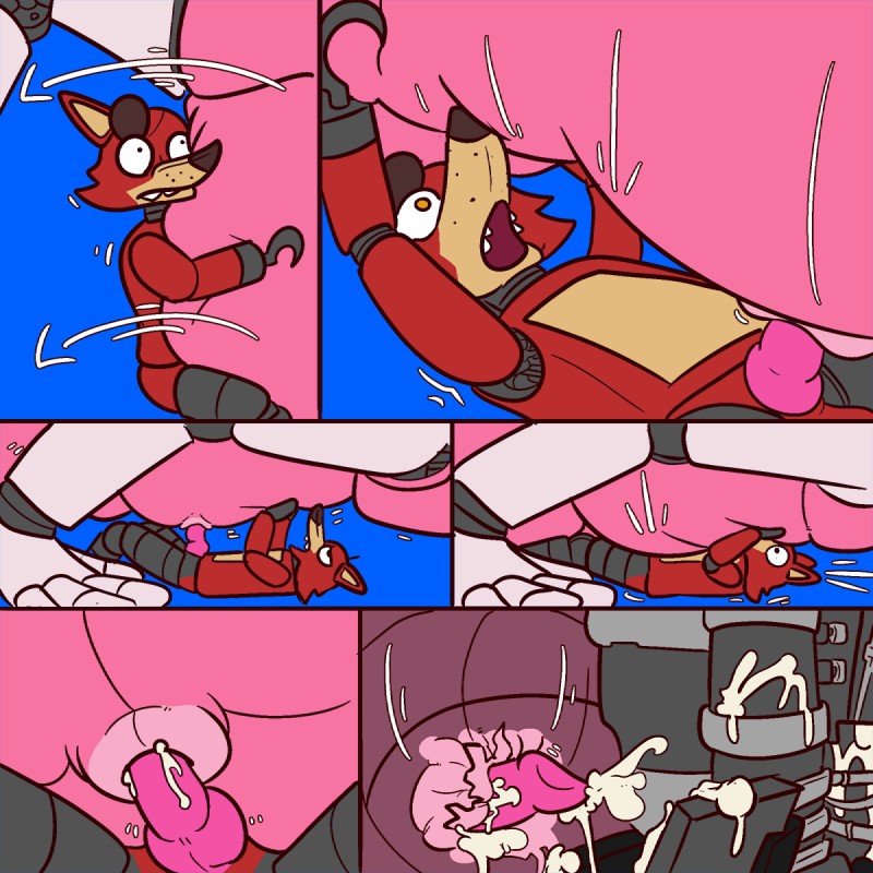 Foxy &amp; Mangle Belly Cum Inflation page 8 full