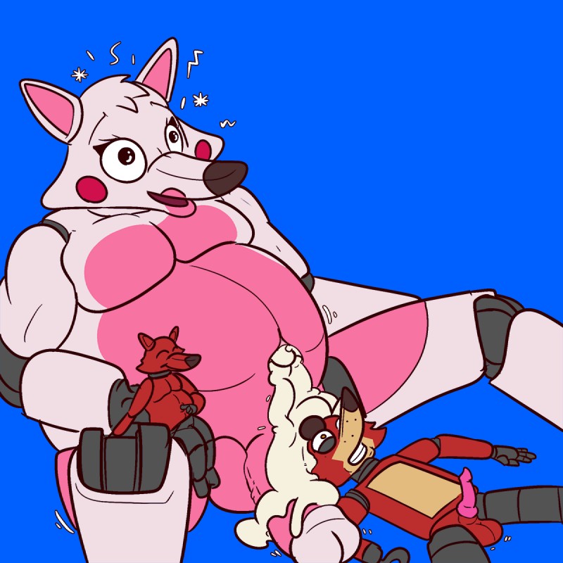 Foxy &amp; Mangle Belly Cum Inflation page 9 full