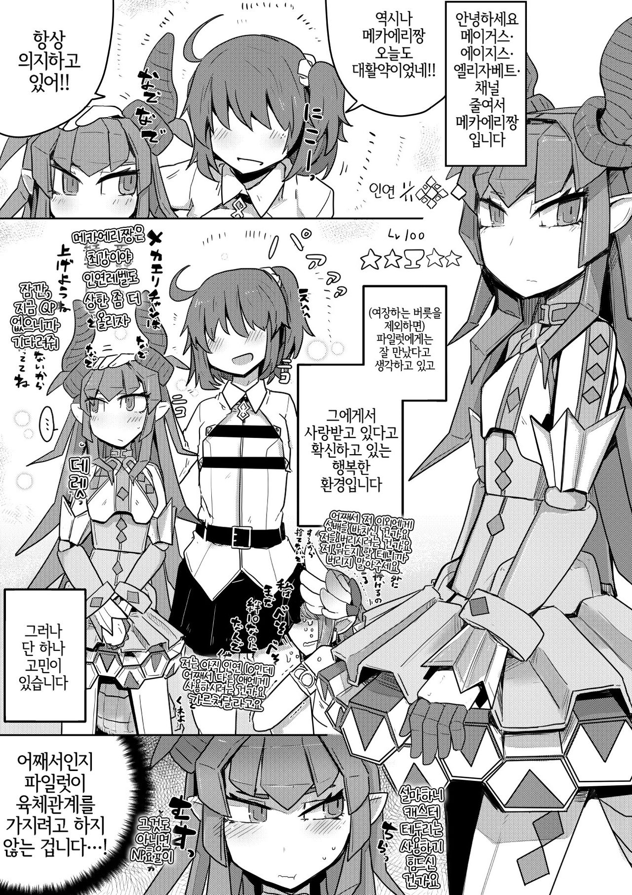 Koisuru Mecha Eli-chan to Josou Master | 사랑 하는 메카에리짱과 여장 마스터 page 2 full