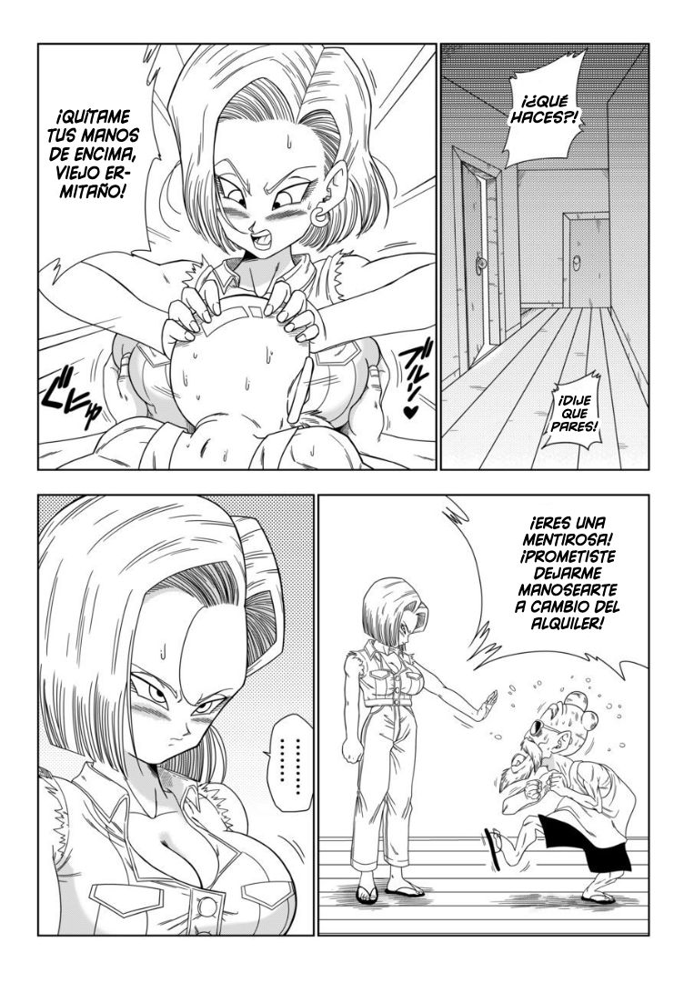 18-gou vs Kame Sennin | Android n18 VS Kamesennin page 5 full