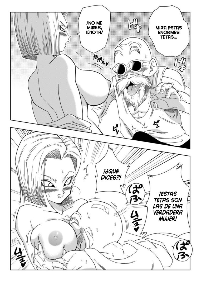 18-gou vs Kame Sennin | Android n18 VS Kamesennin page 7 full